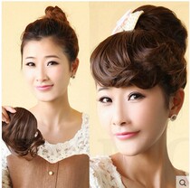 Wig female bangs roll bangs curly hair fake head curtain wig bangs false head curtain wig bangs false flow Sea no trace