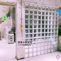Imported super white crystal glass brick glass partition wall porch crystal glass brick toilet partition privacy