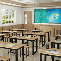 Desks training tables factory direct sales long tables single double tables and chairs cram school tutoring class desks for primary and secondary school students