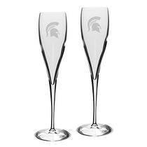 clear 6 oz University Glass NCAA Michigan State Spa