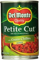 Del Monte Diced Tomatoes with Chiles 14 5 Ounce D