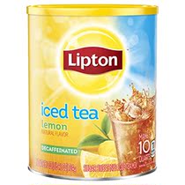 Lipton Black Iced Tea Mix Decaf Lemon Sweetened