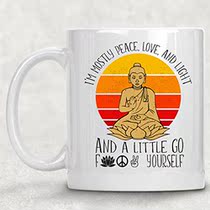 clear 21 oz  Im Mostly Peace Love and Light and