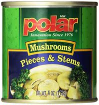 MW Polar Mushrooms Pieces Stems 4-Ounce (Pack
