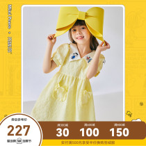(Snoopy) Taiping Bird childrens dress childrens princess dress summer spring bubble sleeve skirt New