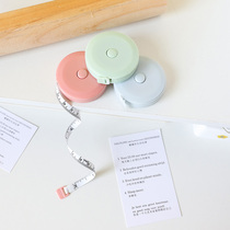 Cute Nordic small tape measure Simple portable soft leather ruler measures measurements bust hips waist circumference Clothing ruler 1 5 meters