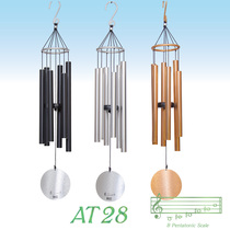 European advanced meditation music wind chime hanging door decoration coffee shop indoor and outdoor 6 metal pipe balcony pendant gift