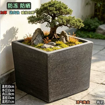 无孔粗陶马槽花盆-无孔粗陶马槽花盆促销价格、无孔粗陶马槽花盆品牌- 淘宝