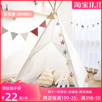 Childrens tent indoor princess girl secret base cottage layout male Indian triangle small house Game House