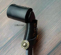 Light riding Han Xiaoxing gv300 pole cover leather motorcycle riding shoe cover