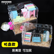 Nochen hamster cage acrylic double tray supplies set complete bear rat three double room oversized villa