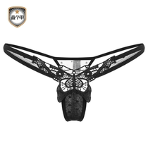 Sexy butterfly embroidery transparent underwear lady low waist simple temptation to hollow T-pants hollow T-pants