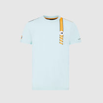  2021F1 McLaren team Gulf Oil short-sleeved round neck racing T-shirt mens lightweight breathable sports top