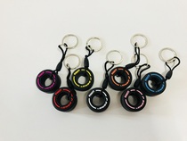 F1 mini tire keychain personality small pendant Fan peripheral souvenir three-dimensional keychain