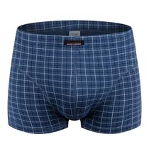 Mens underwear Mens flat corner pants pure cotton fattening middle-aged and middle-aged people with high waist up and overweight Dad underwear