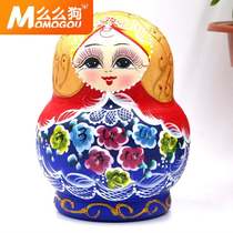 Russian doll map 10 layers optional 20 genuine wooden toys Girls cute Chinese style New Year 50 trembles