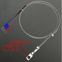 SMD gasket surface thermocouple Pt100 round hole cold press nose probe E K type temperature sensor