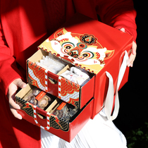 High-grade creative New Year packaging box empty paper box nut fruit Dry Goods gift box 2022 Tigers New Year gift box