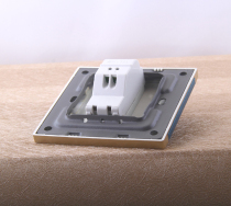 Type 86 switch socket panel telephone line brushed M8 champagne gold single stainless steel socket one telephone socket