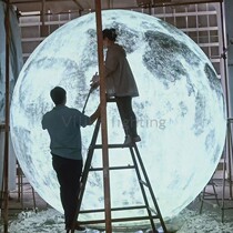 3D Landing Moon Lamp Lawn Courtyard Lights Designer decorated chandeliers