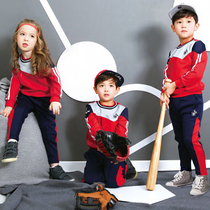 Kindergarten clothing spring and autumn clothing sportswear baseball clothing children's class clothing boys and girls primary school uniform autumn suit