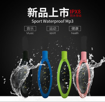 Waterproof swimming back clip MP3 player Head-mounted sports running diving Professional music headset Walkman