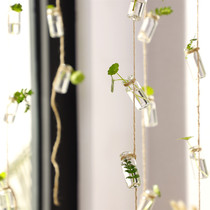  ins Air charm Hydroponic plant glass vase Forest hanging bottle Small fresh pendant Balcony room decoration