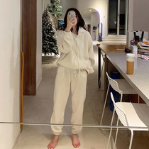 Pregnant women set Spring and Autumn New Fashion loose hooded sweater autumn coat two-piece Autumn Autumn Tide