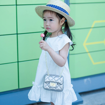 Children Backpack Single Shoulder small fragrant wind inclined satchel handbag 100 lap Fashion girl Princess Mini Package Mother and daughter