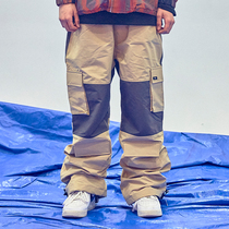  2021BSRABBIT Korean trendy brand snowboard clothing hip-hop windproof and waterproof bottoms pants unisex