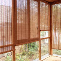 Bamboo Curtain Roller Blind China Wind Partition Home Shading Day Style Bamboo roller shutter Bamboo Curtain Balcony decorated with bamboo blinds sunscreen