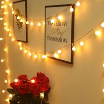 Net red light direct sowing room background atmosphere light decorative lamp hanging wall lighting string light Stars Light Dormitory Hung on bed lights