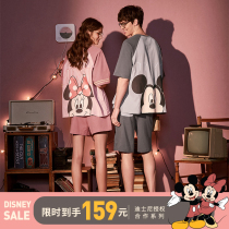Couple pajamas 2021 new cotton thin home clothes summer cotton mens pajamas couple suit mens pajamas