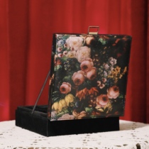 Limited Gone with the Wind poems find original retro velvet flower double jewelry box jewelry storage box