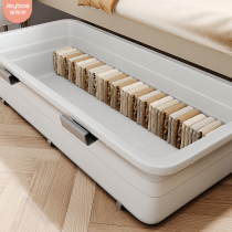 Kuo Handle with Round Bed Breakfast Box Bed Clothing Book Plastic Storage Box Dormitory Box