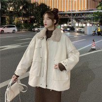Loose Joker tooling cotton clothes women 2021 New Korean version of winter thick warm cotton coat women ins tide