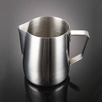 Stainless steel pull Cup flower cylinder Milk Cup Milk Cup Coffee utensils 350ml