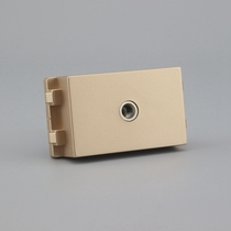 Champagne gold 128 type welding-free 3 5mm headphone module headphone audio module socket 86 matching audio module