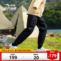 Anpedal Childrens Children Clothing Boy Pants Workwear Pants Spring Autumn Sports Pants Casual Long Pants 2022 New Official Flagship