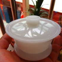 Hot natural Xinjiang Hetian Jade white Jade Afghan tea set health care tea cup gift factory direct sales