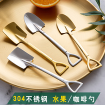 304 stainless steel shovel shovel creative watermelon spoon Fruit ice cream spoon Net Red fashion coffee dessert spoon