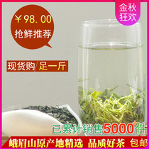 Emei Mountain Tea 2021 New Tea Three Father and Son Extra-grade Maofeng Green Tea Mingqifang Tea 500g(100gx5 bags)
