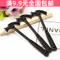 Full 9 9 household multifunctional claw hammer covered with plastic fiber handle knocking nail photo frame tool mini hammer