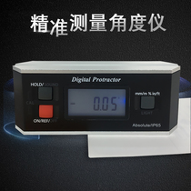  Digital display angle meter electronic inclinometer high-precision angle ruler magnetic angle meter large screen 360-degree waterproof angle