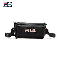 FILA FUSION Fele Tide Couple Shoulder Satchel Bag 2021 New Personality Fashion Cylinder Bag for Men and Women