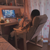 Lazy sofa bedroom computer sofa dormitory chair home leisure balcony folding back single sofa recliner