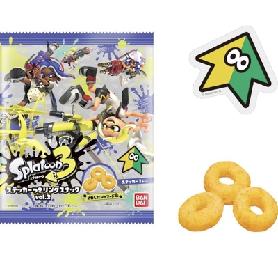 taobao agent Splatoon 3 clockwork with stickers (20) Food toy snack snon spladoon