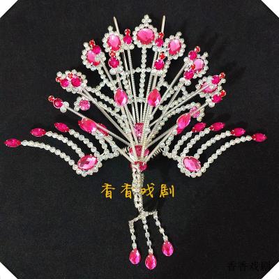 Drama Head Accessories Peking Opera Head Face Tsing Yi Flowers Denier Opera is on top of Feng Ancient Bottling Water Drill Wood Drill with a large Feng
