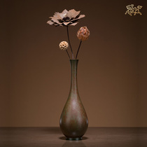 Copper master all copper ornaments elegant vase copper crafts home accessories vase