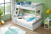  Quanyou home childrens furniture bedroom furniture 860308 modern simple youth high and low mother bed